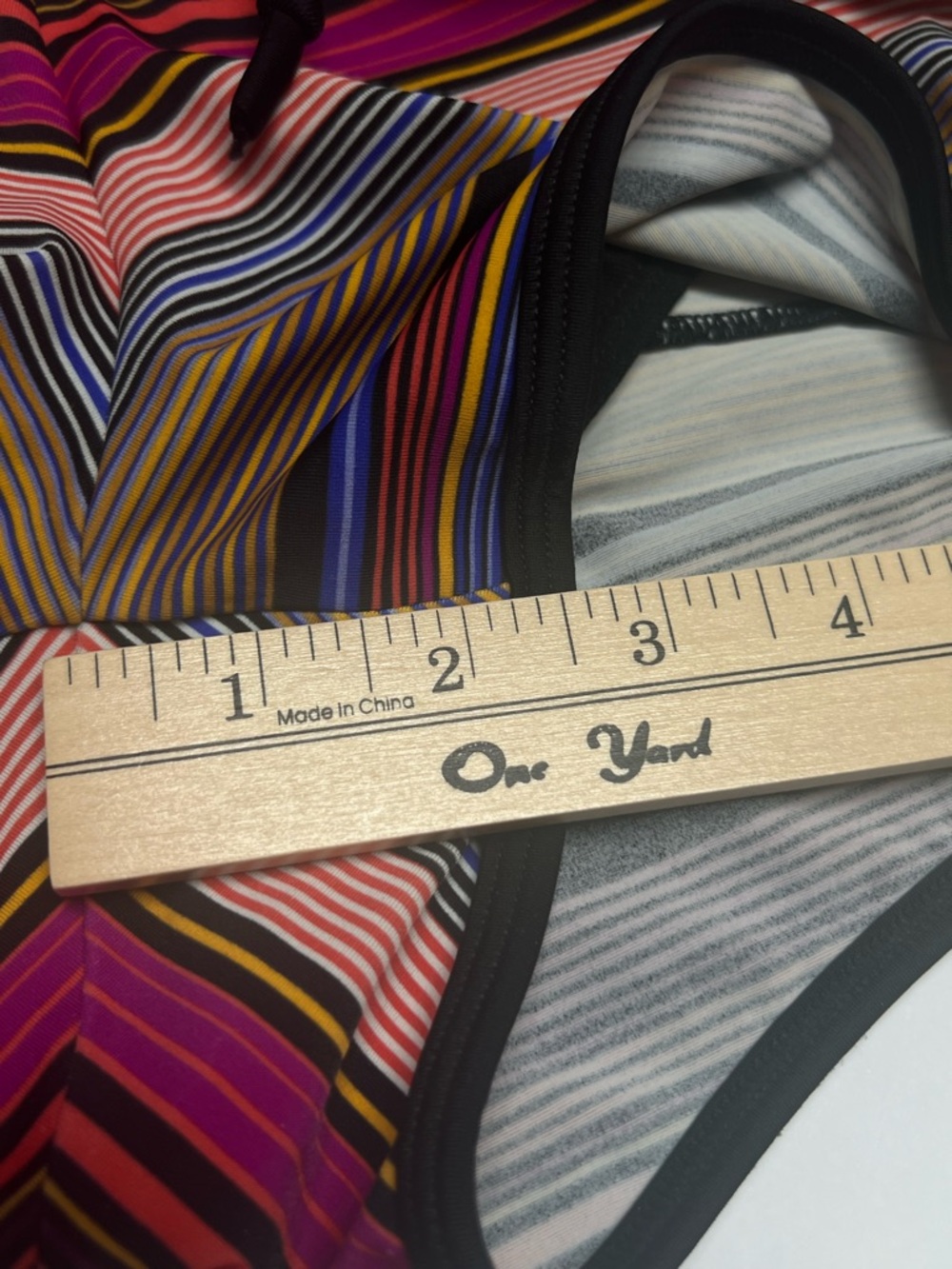 ATHLETA Striped Running Shorts Women Small Multicolor Lined Athletic Activewear - Picture 8 of 10